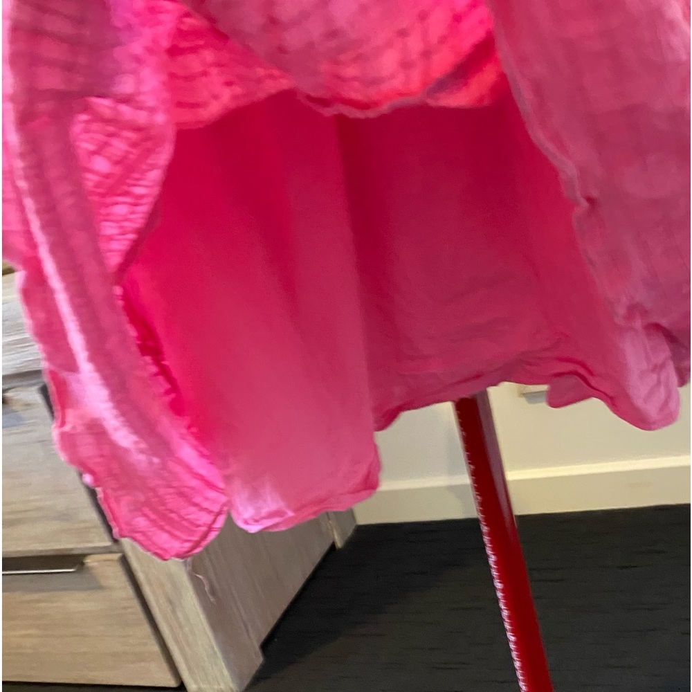 Size 12 - Forever New Posie Textured Smock Shirt Dress in Pink Cosmos - Picture 10 of 13